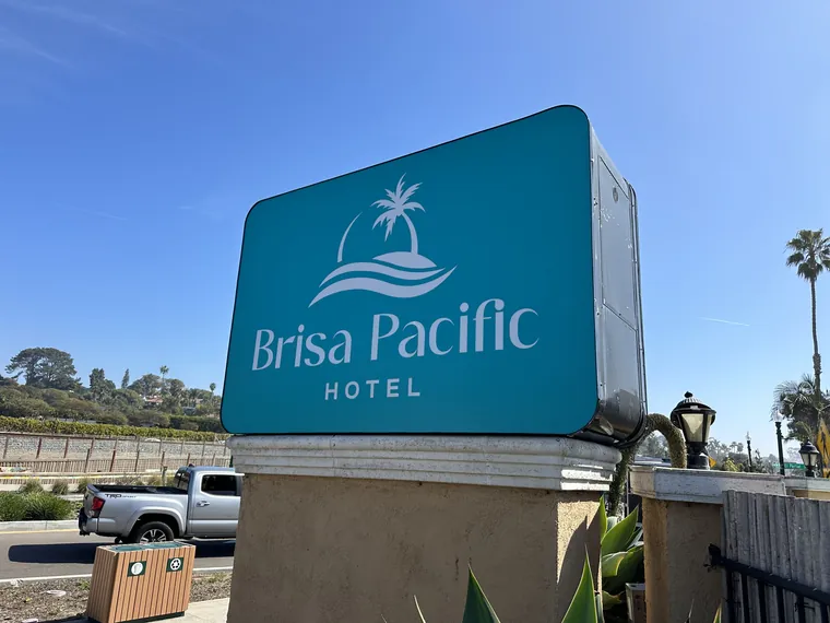 Brisa Pacific Hotel monument sign