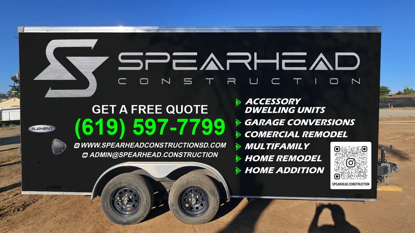 Spearhead Construction trailer wrap